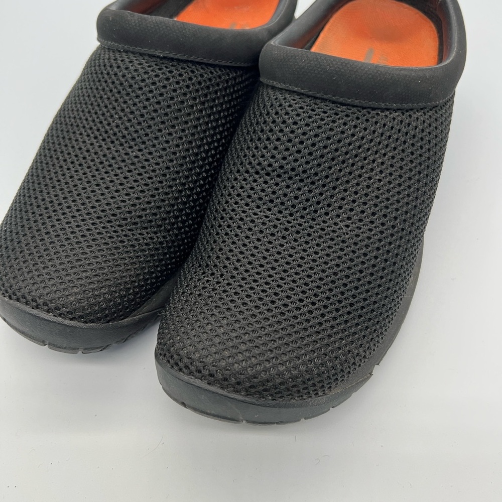 Women’s Black Mesh Slip-On Comfort Clogs - Picture 2 of 5